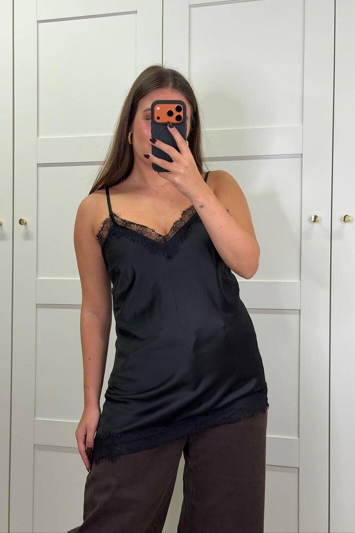 Dear Molly - Lace Top - Black 