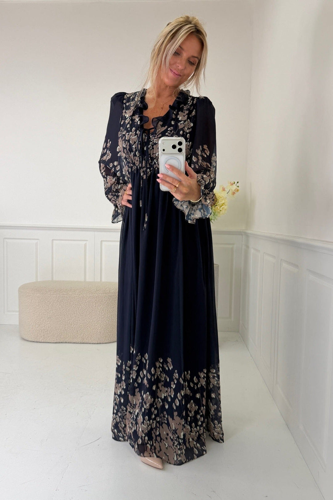 Dear Molly - Sama Dress - Navy / Taupe Kjoler 