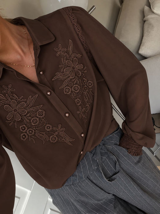 Dear Molly - Tonny Shirt Ch171553 - Brown Skjorter 
