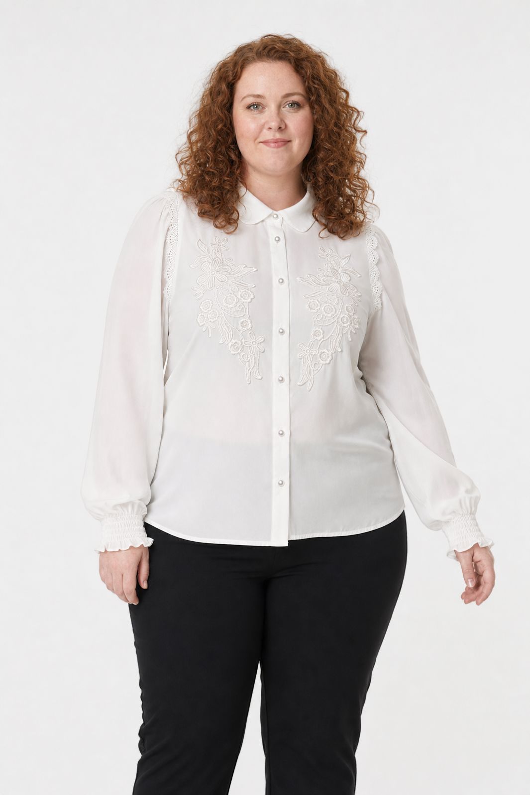 Dear Molly -  Tonny Shirt Shirt Ch171553  - Hvid - XXL