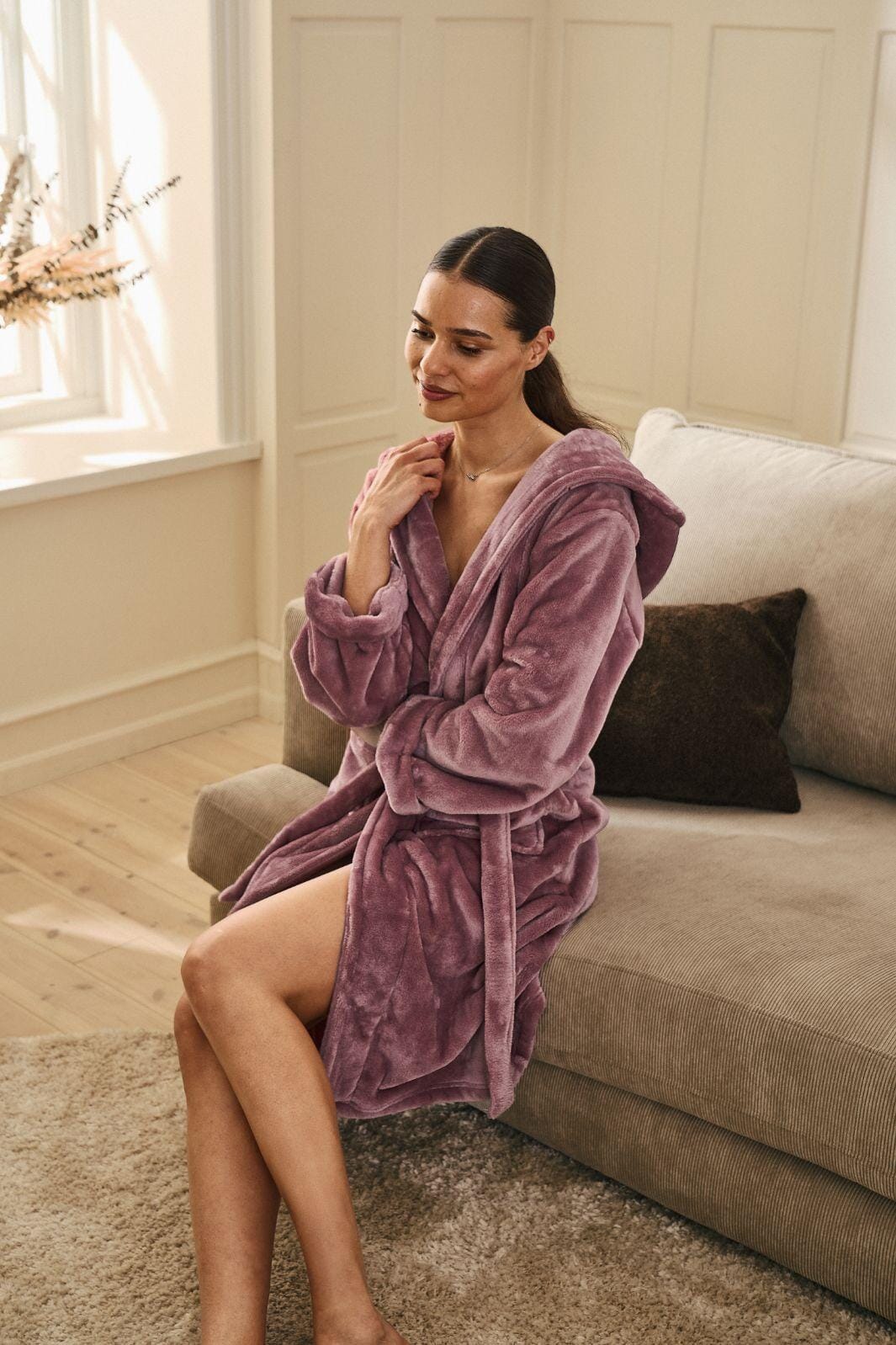 Decoy - Robe W/ Hood 88085-93 - 7200 - Rose Badekåber 