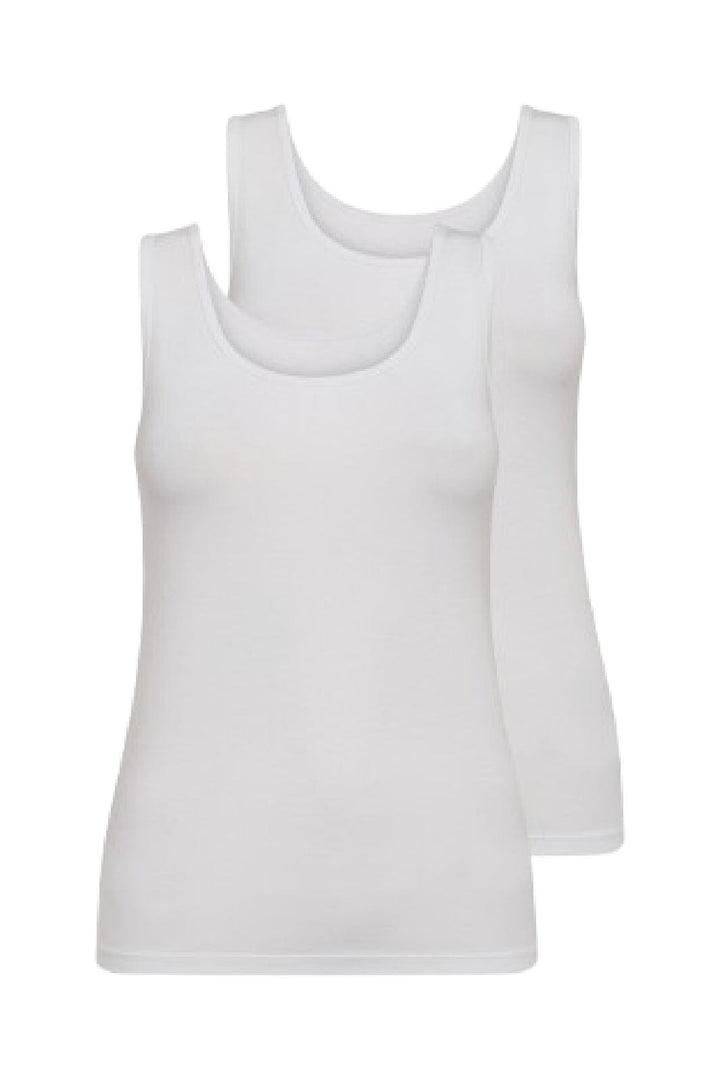 Decoy - Top Wide Straps 2-Pack 8600-1 - 1 - Hvid