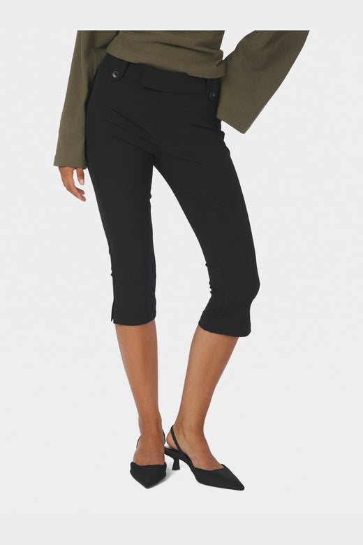 Neo Noir - Shawnee Capri Stretch Pants 171254 - 100 - Black