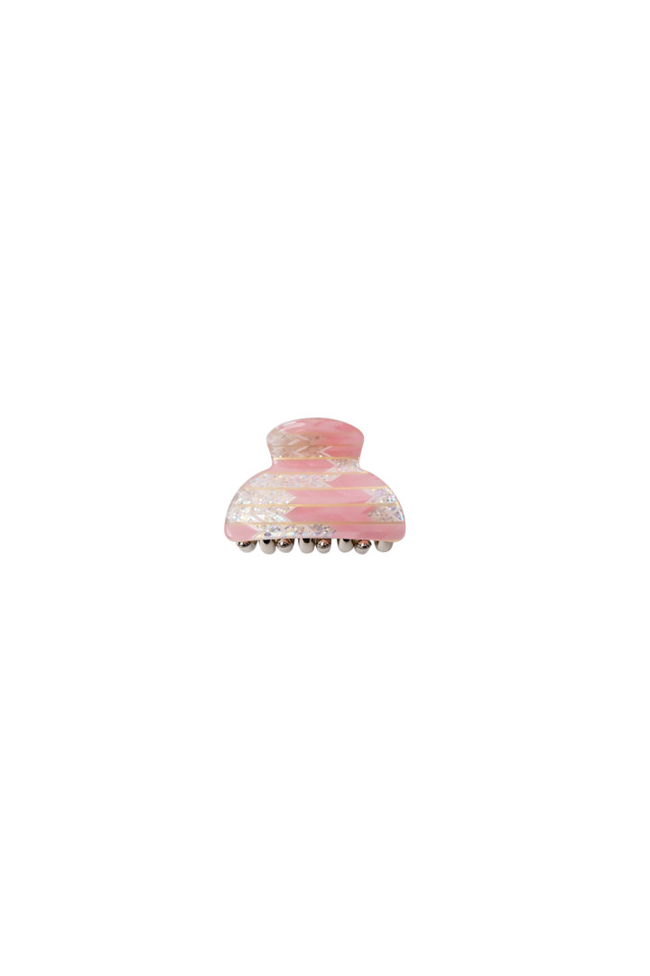 Black Colour - Bckaya Small Hair Claw 6072 - Lt. Rose