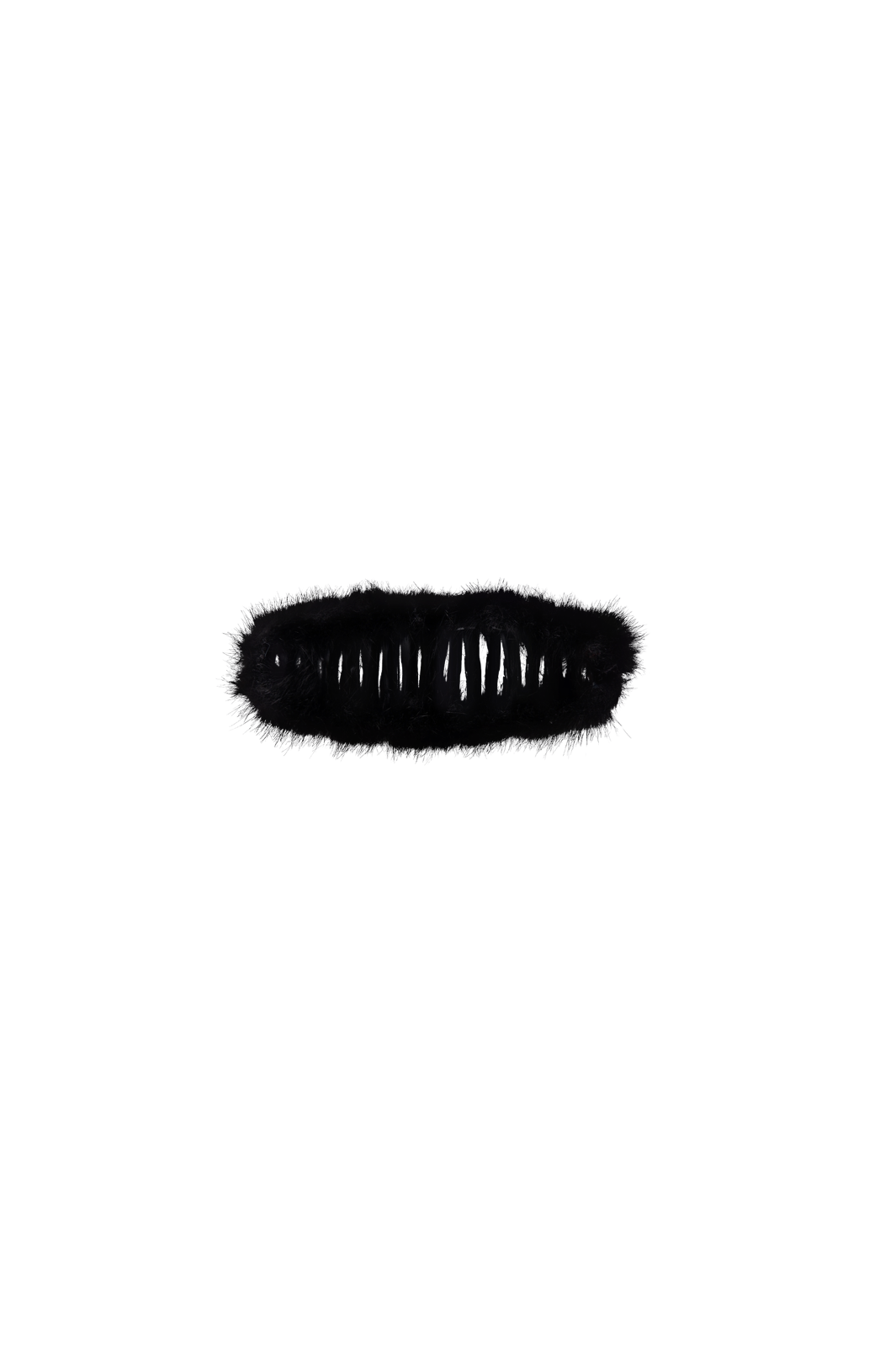 Black Colour - Bcfurry Hair Claw 6078 - Black