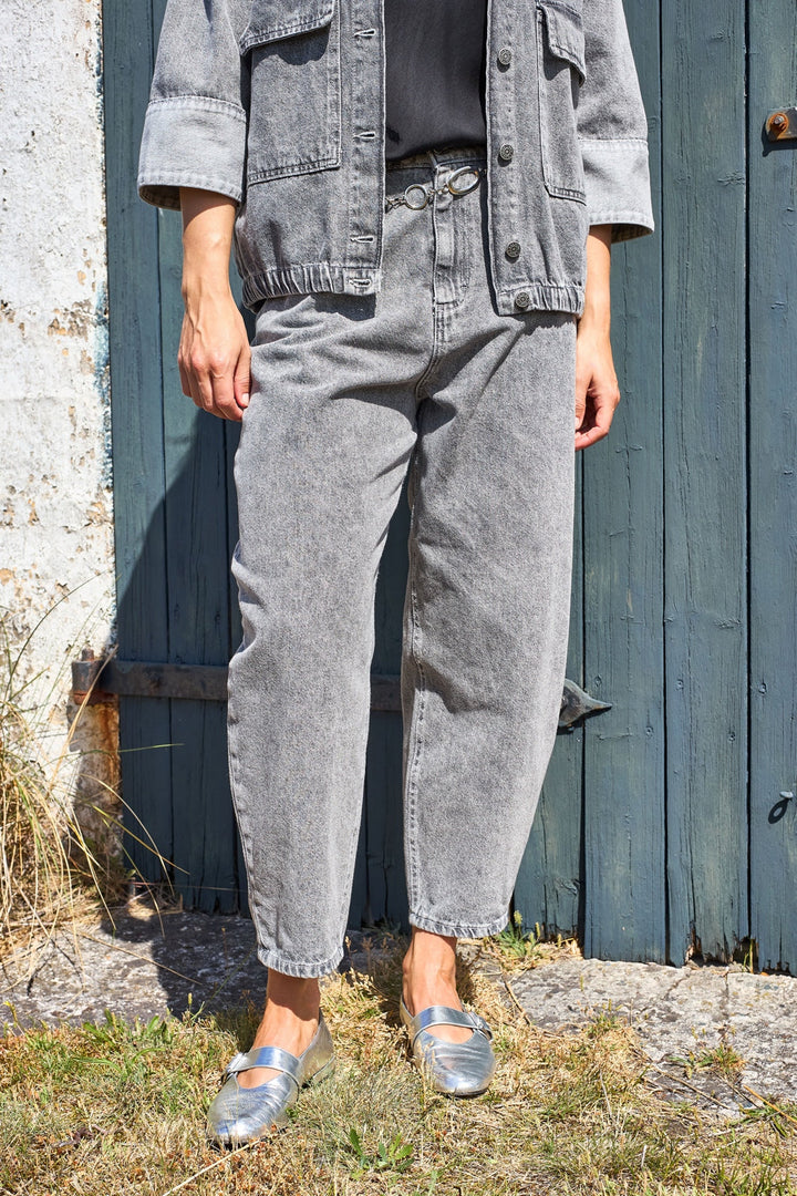 Black Colour - Bcizzy Barrel Pant 41162 - Grey