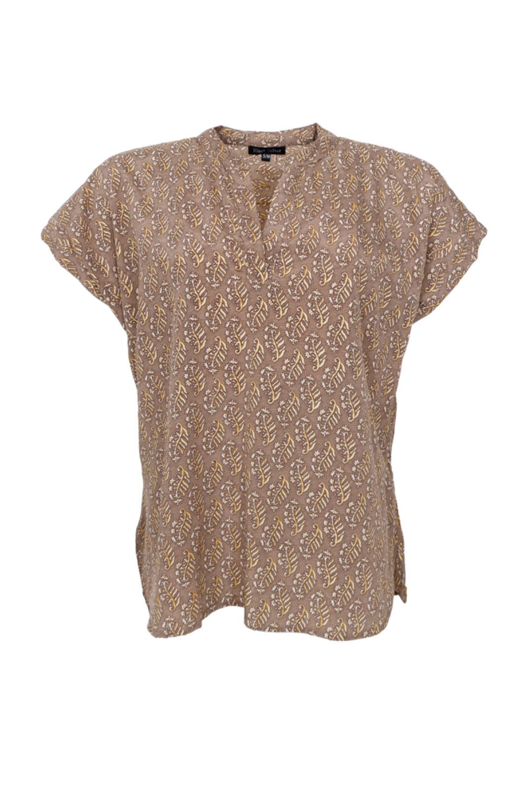 Black Colour - Bcluna Andrea S/S Blouse 39234 - Taupe Mist
