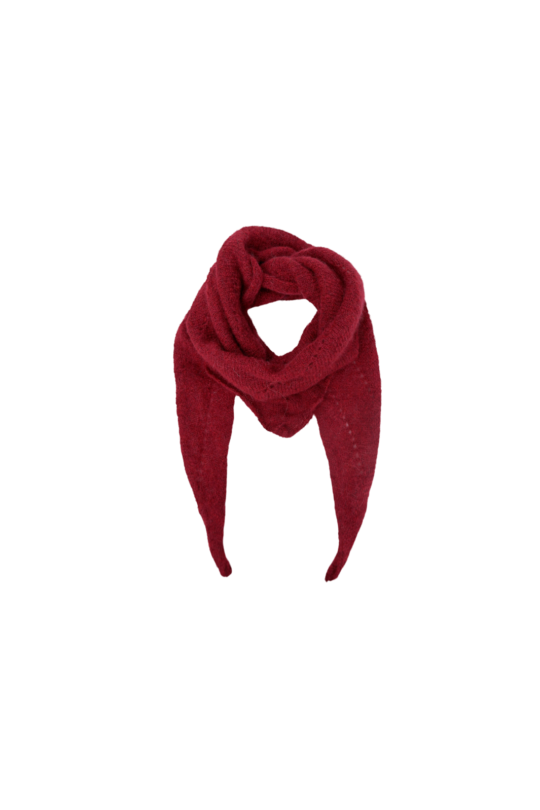 Black Colour - Bcdell Knitted Mini Scarf 208327 - Wine