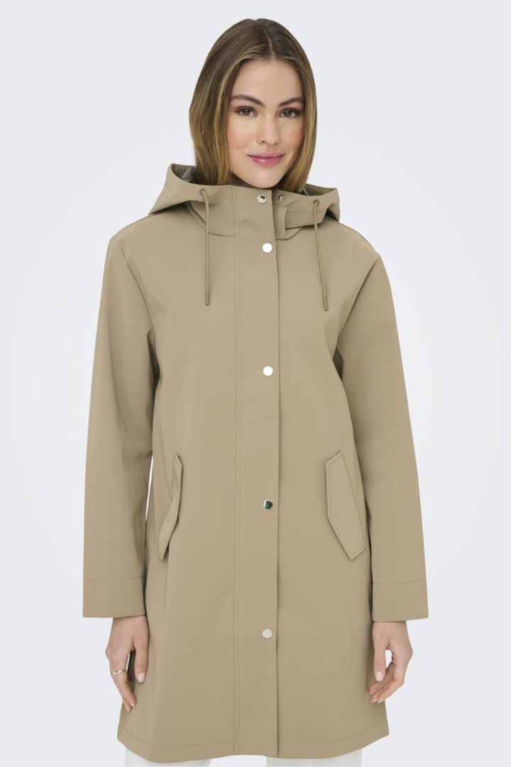 Only - Onlsia Raincoat - 4887233 Silver Mink