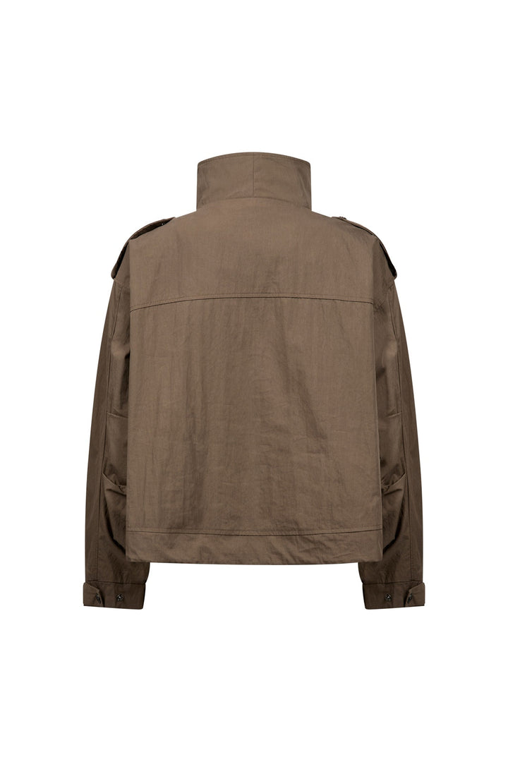 Co´Couture - Alinacc Double Funnel Neck Jacket 500810 - 20002 - Brown