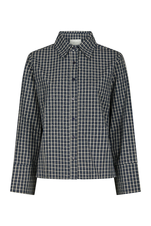 Neo Noir - Drew Check Bedaz Shirt 170198 - 534 - Dark Blue