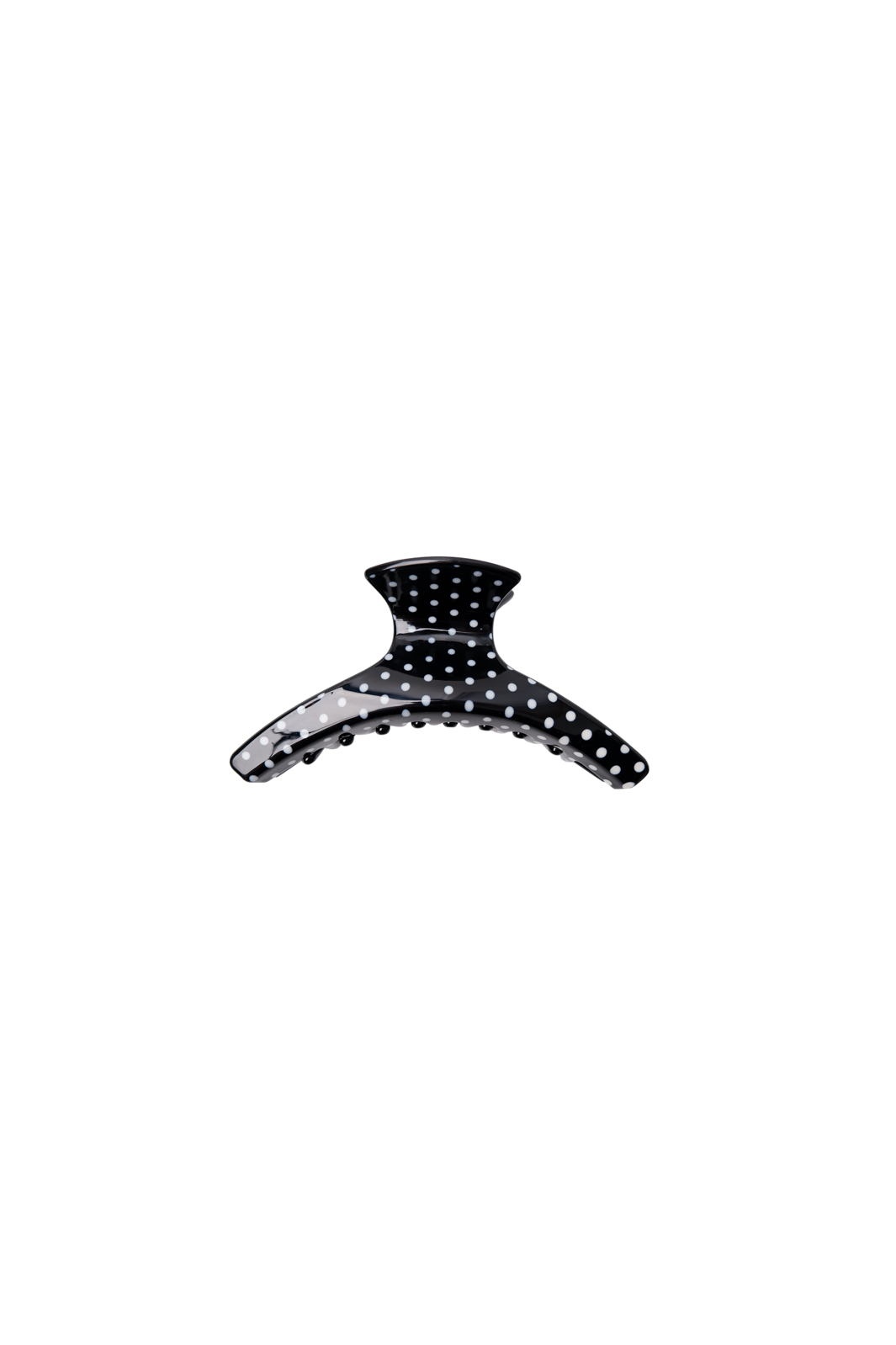 Black Colour - Bcmaze Hair Claw 6077 - Black Dot