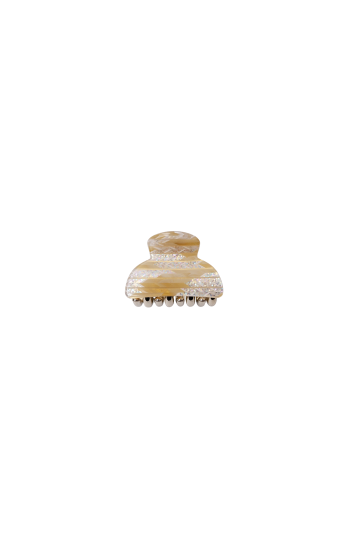 Black Colour - Bckaya Small Hair Claw 6072 - Mustard