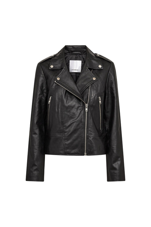 Co´Couture - Phoebecc Leather Biker Jacket 500415 - 65001 - Black