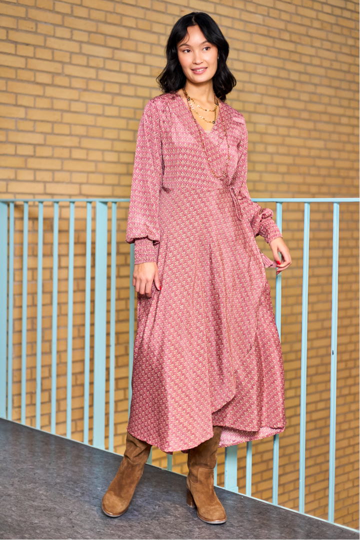 Black Colour - Bcluna Wrap Dress 39212 - Indie Berry