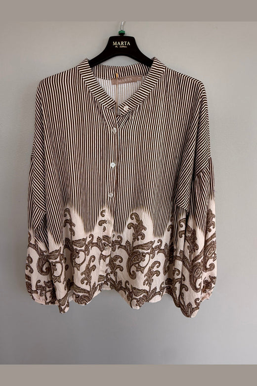 Marta Du Chateau - Mdcsequoia Shirt 8597 - Marrone4602Tpe
