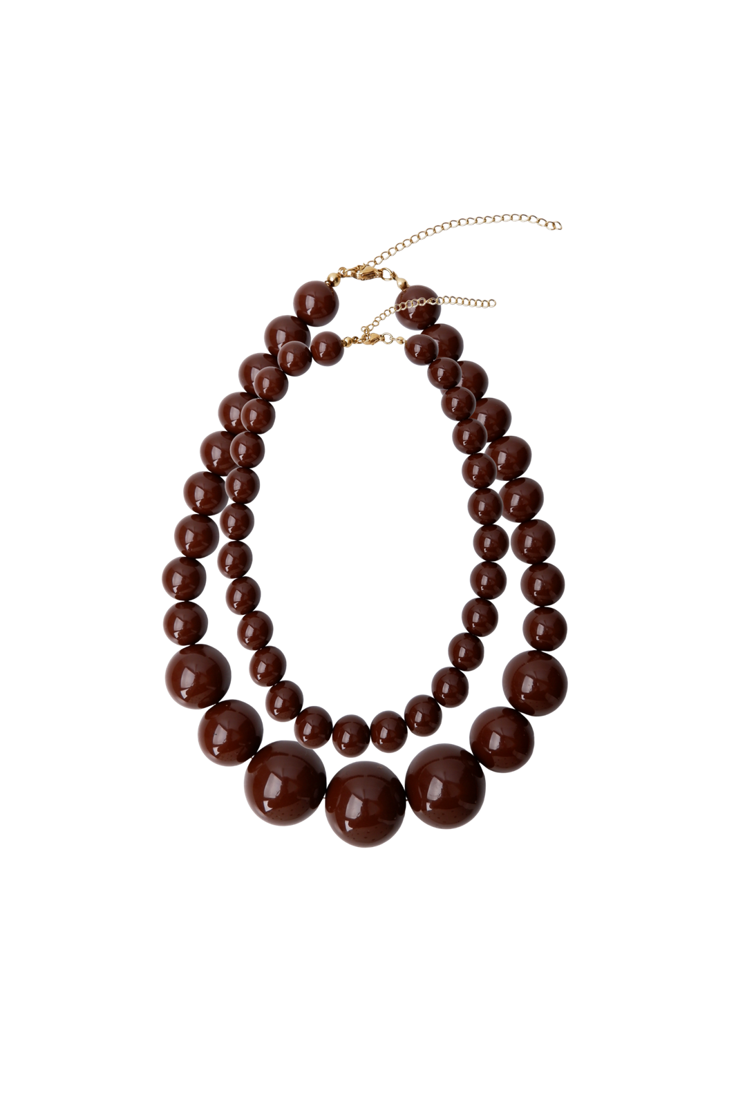 Black Colour - Bcholly Double Necklace 4562 - Coffee