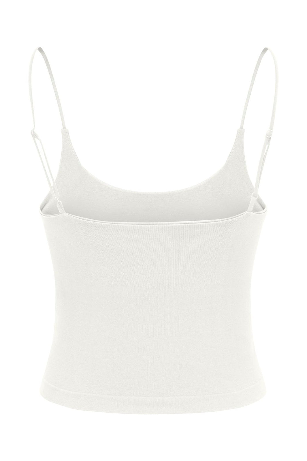 Only - Onlbella Seamless V-Neck Crop Top Acc - 5096416 Cloud Dancer