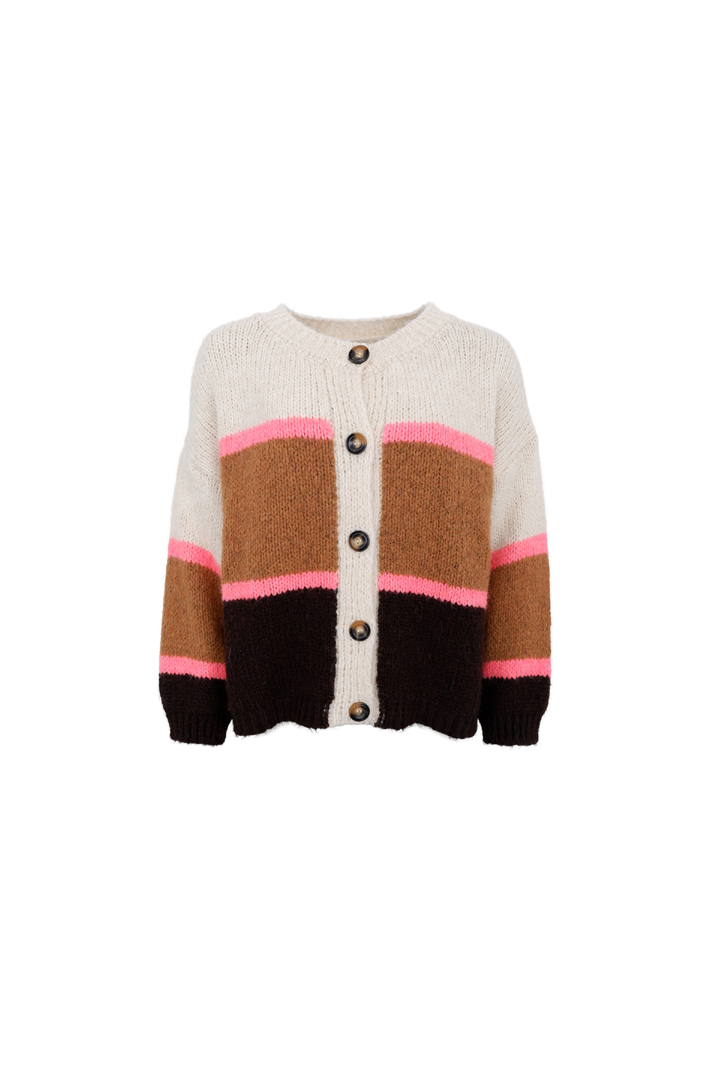 Black Colour - Bchildur Knit Cardigan 1233 - Camel