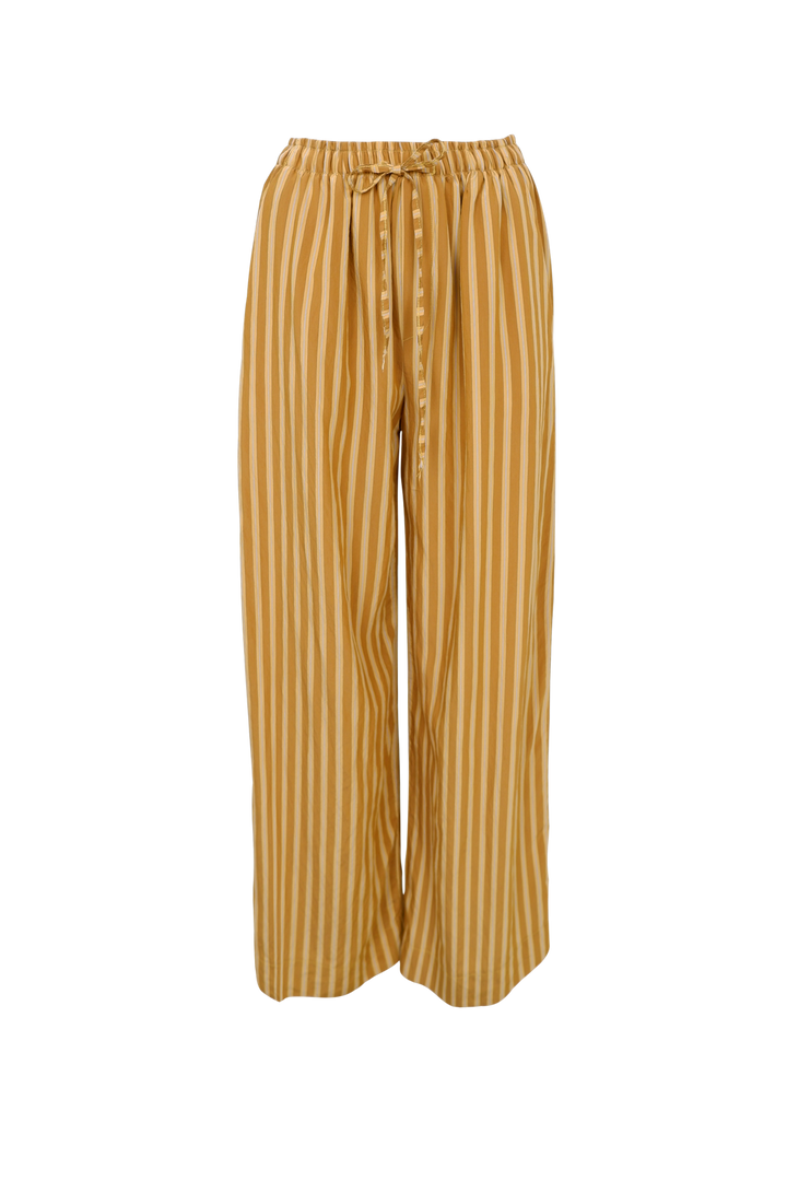 Black Colour - Bcsienna Striped Pant 41243 - Mustard