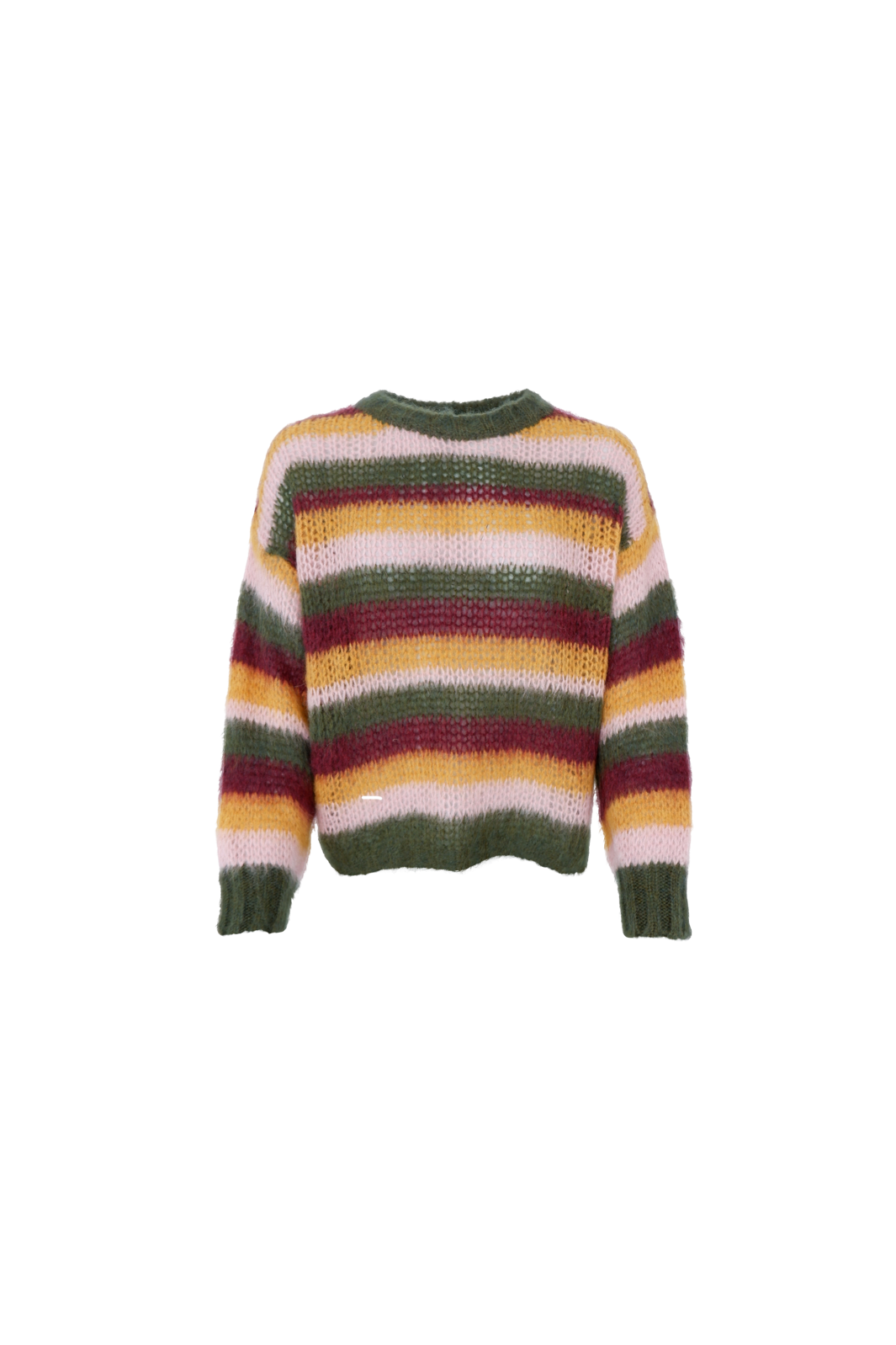 Black Colour - Bcelsa Striped Jumper 1266 - Army