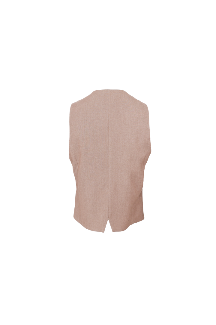 Black Colour - Bcamina Tailored Vest 41237 - Latte