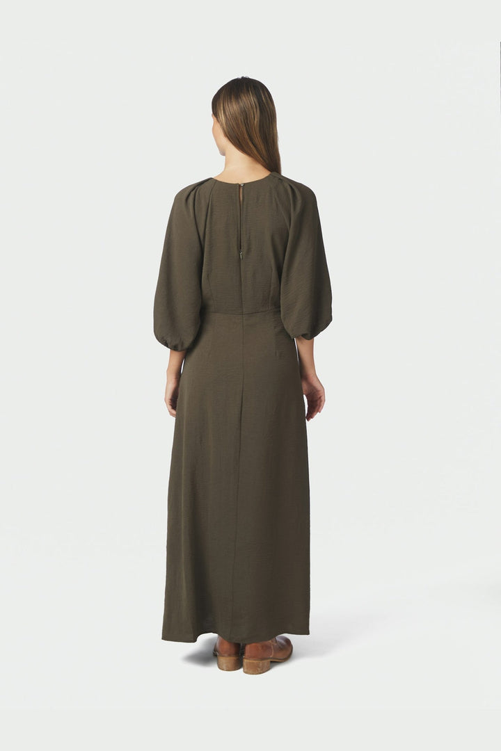 Neo Noir - Meriel Structure Solid Dress 170305 - 151 - Army