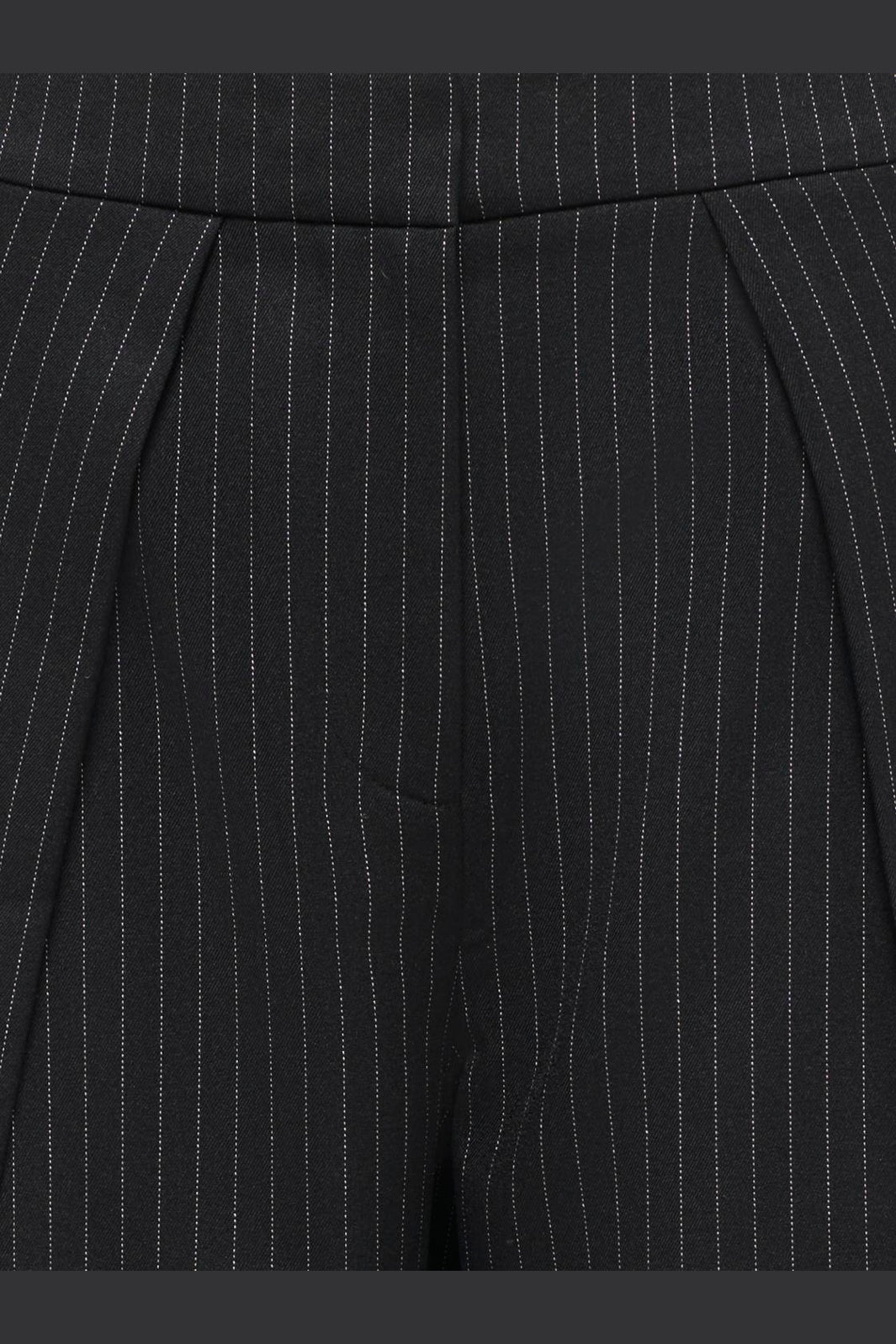 Only - Onlpinya Pleat Barrel Pant Tlr - 5205663 Black Cloud Dancer Pinstripes