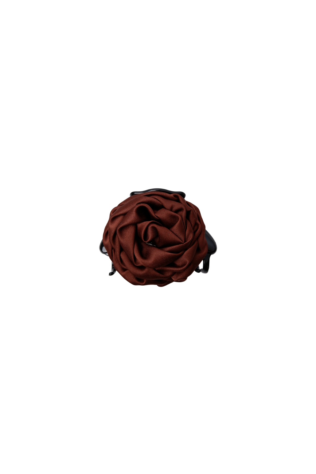Black Colour - Bcsimona Flower Satin Hair Claw 6075 - Coffee