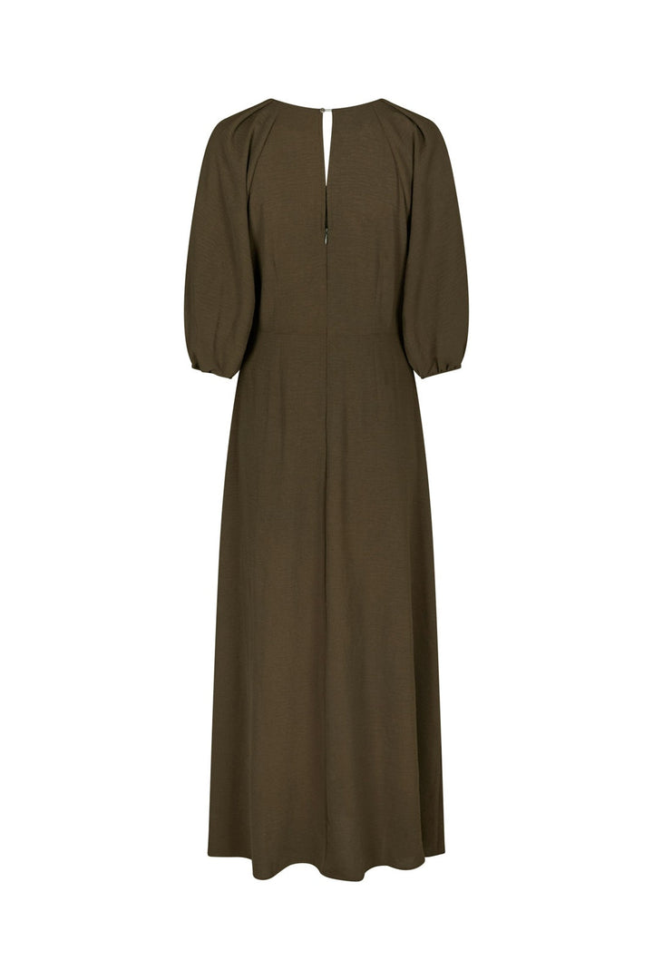 Neo Noir - Meriel Structure Solid Dress 170305 - 151 - Army