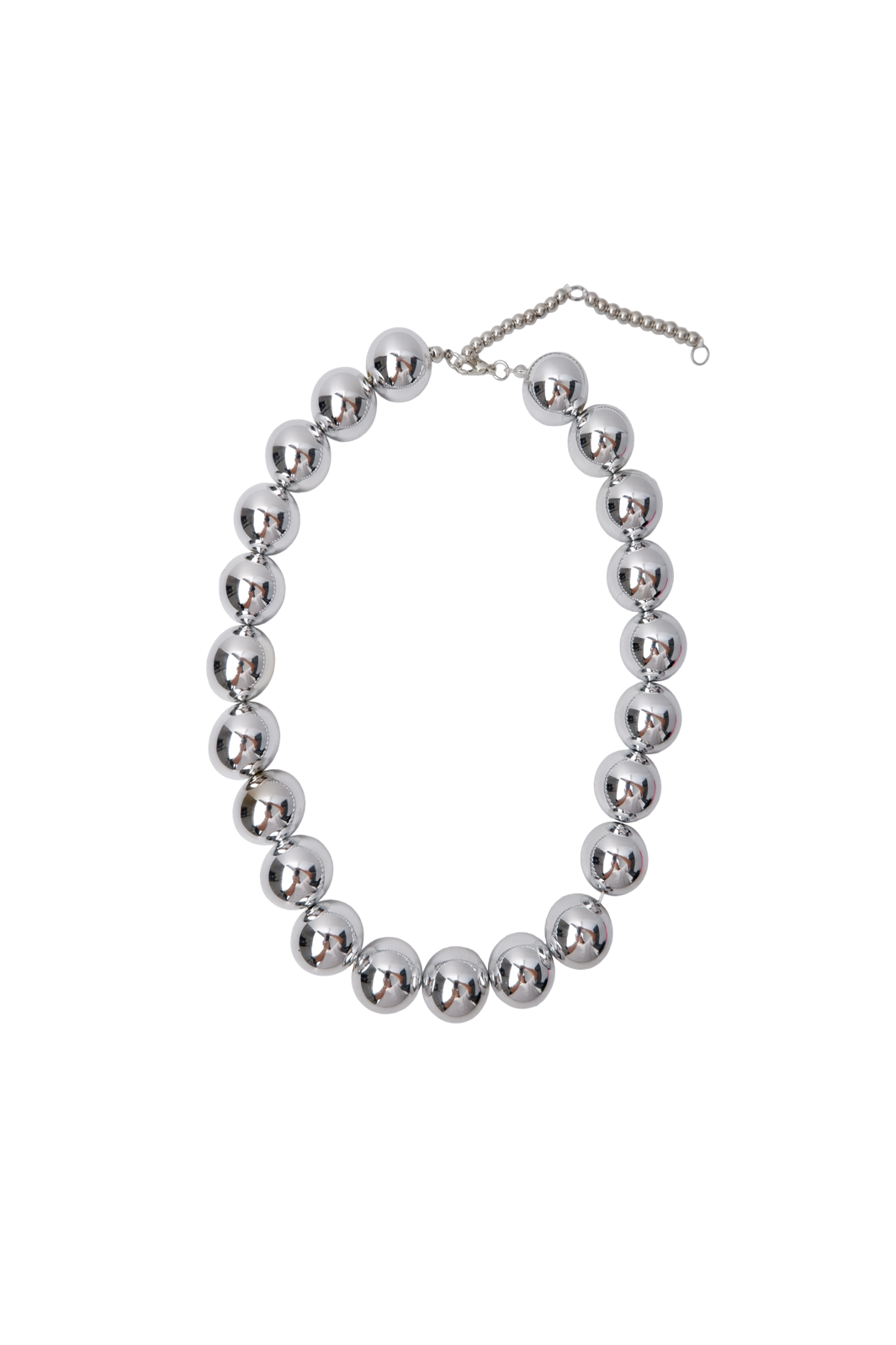 Black Colour - Bcpil Necklace 4566 - Silver Coloured
