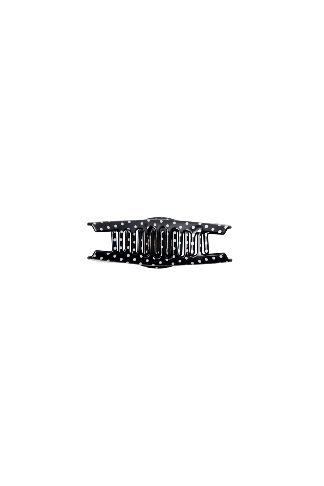Black Colour - Bcmaze Hair Claw 6077 - Black Dot