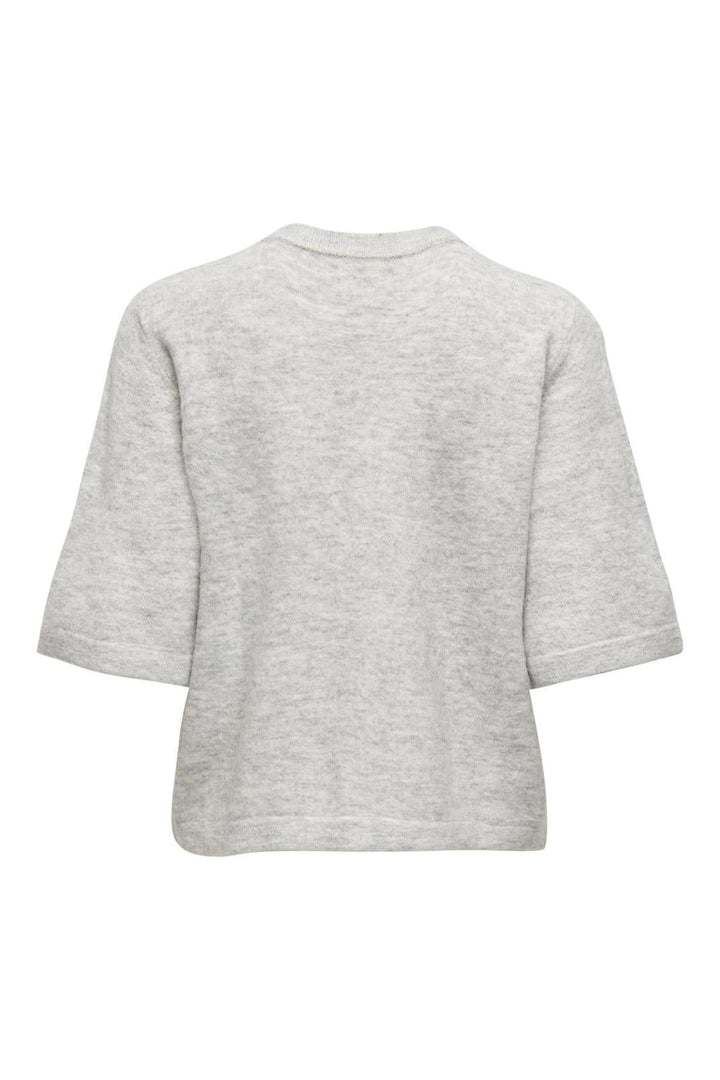 Only - Onlcamilla S/S Cardigan Knt - 4758829 Light Grey Melange