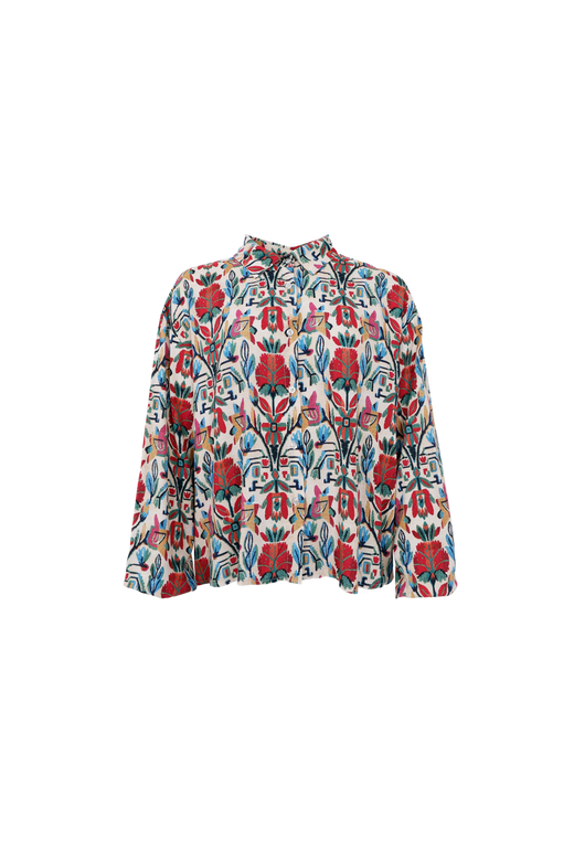 Black Colour - Bcpanama Shirt 41085 - Botanic Red