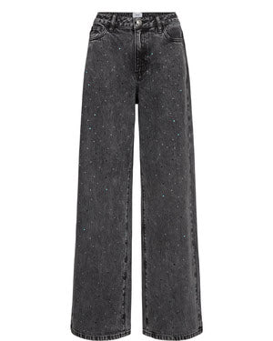 Nümph - Nubrooklyn Hr Wide Stone Jeans  707513 - Grey Denim