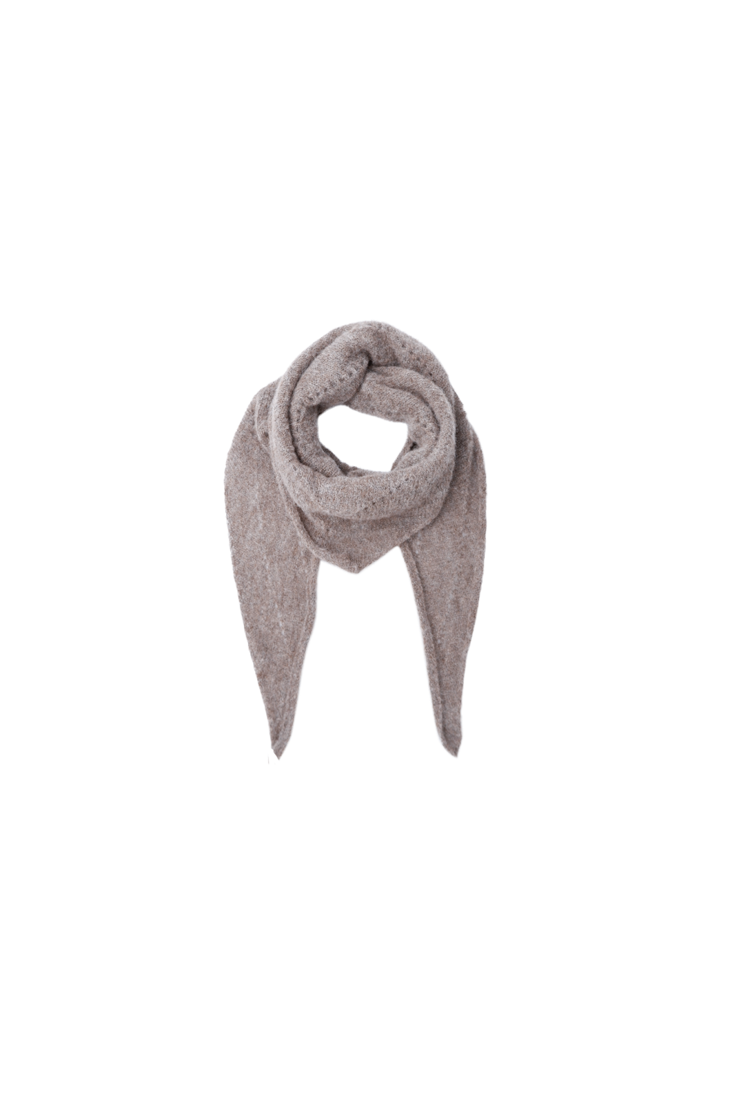 Black Colour - Bcdell Knitted Mini Scarf 208327 - Taupe