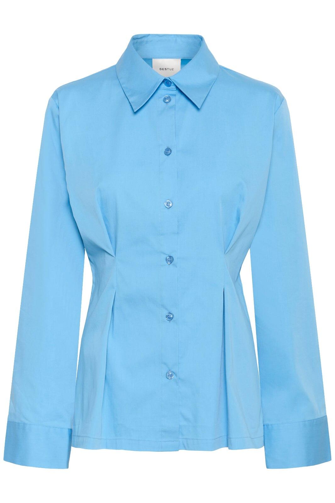Gestuz - Gzopy Shirt 10910921 - 174139 - Azure Blue Skjorter 