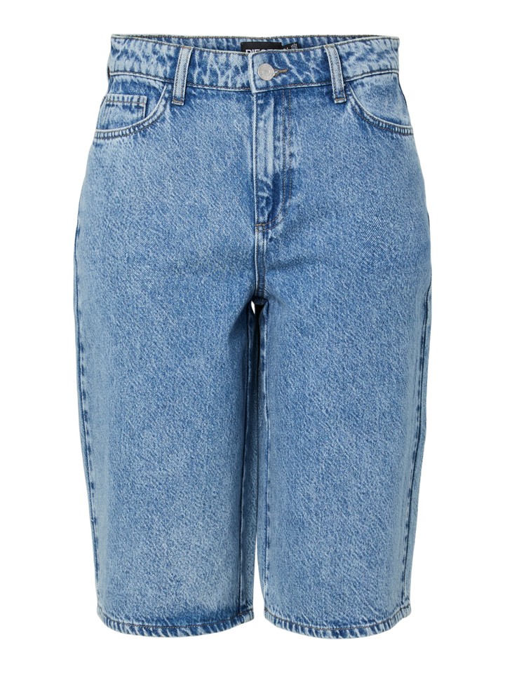 Pieces - Pcsky Denim Jorts - 4883637 Medium Blue Denim
