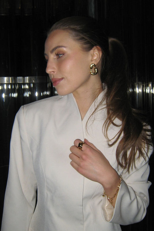 Enamel Copenhagen - Enearrings, Viona E445G - 925S/Gp Øreringe 