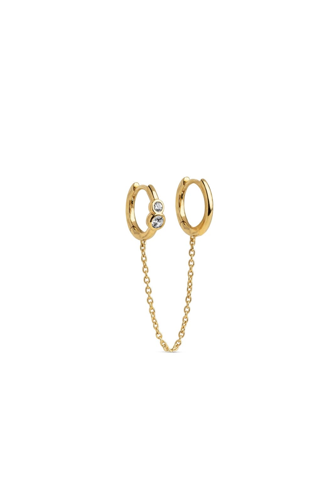 Enamel Copenhagen - Hoops, Nova Chain One Piece E447G - White Cz