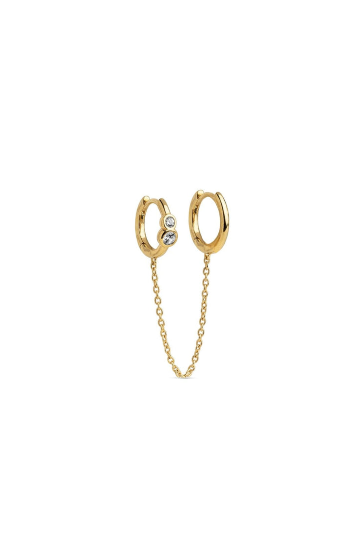 Enamel Copenhagen - Hoops, Nova Chain One Piece E447G - White Cz