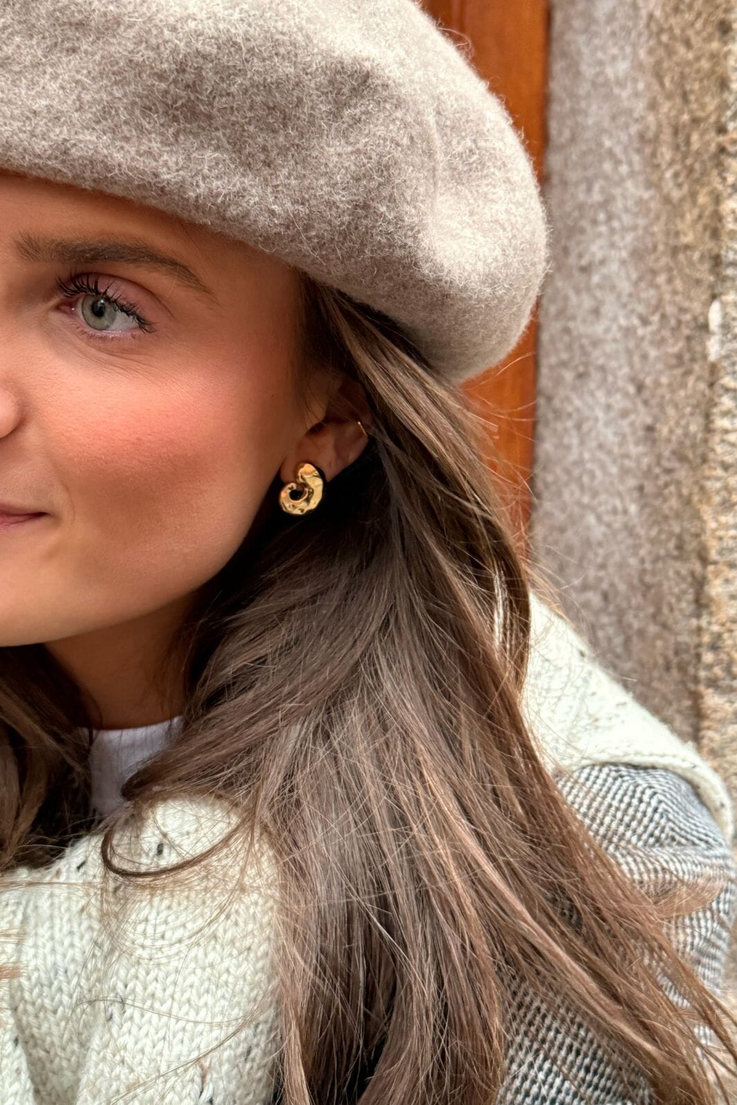 Enamel Copenhagen - Enstuds, Carya E442G - 925S/Gp Øreringe 