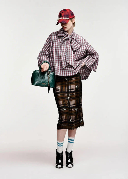 Essentiel Antwerp - Komposed Asymetrical Skirt - K1km Combo1 Khaki Mission 