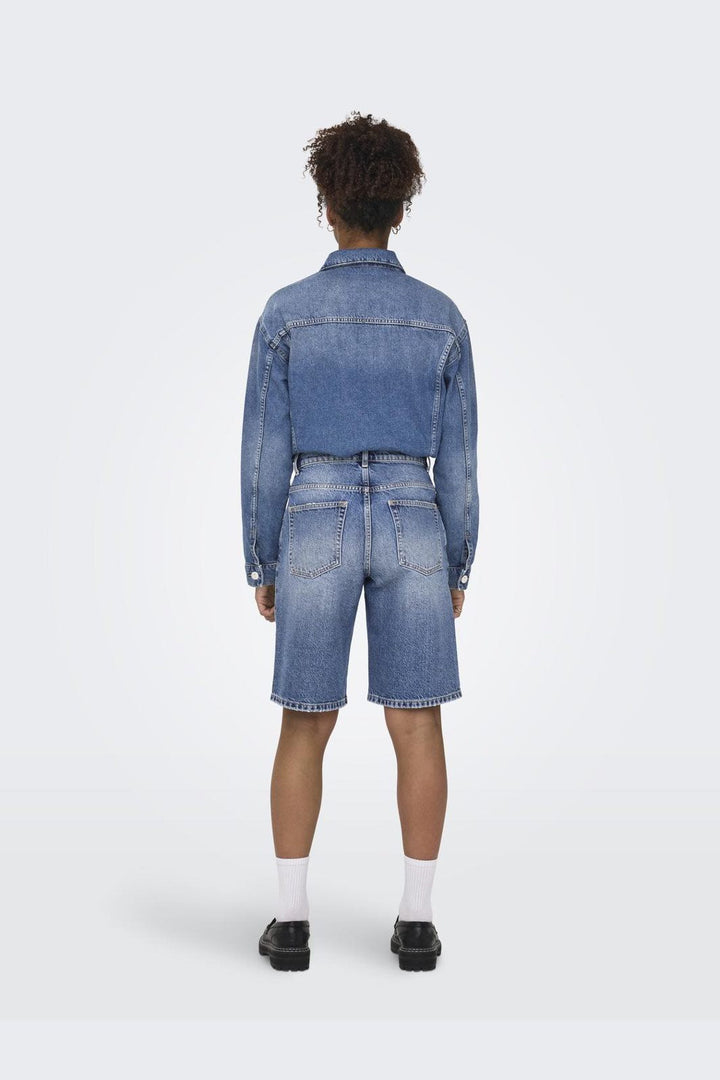 Only - Onlmate Reg Baggy Long Shorts - 4674440 Medium Blue Denim