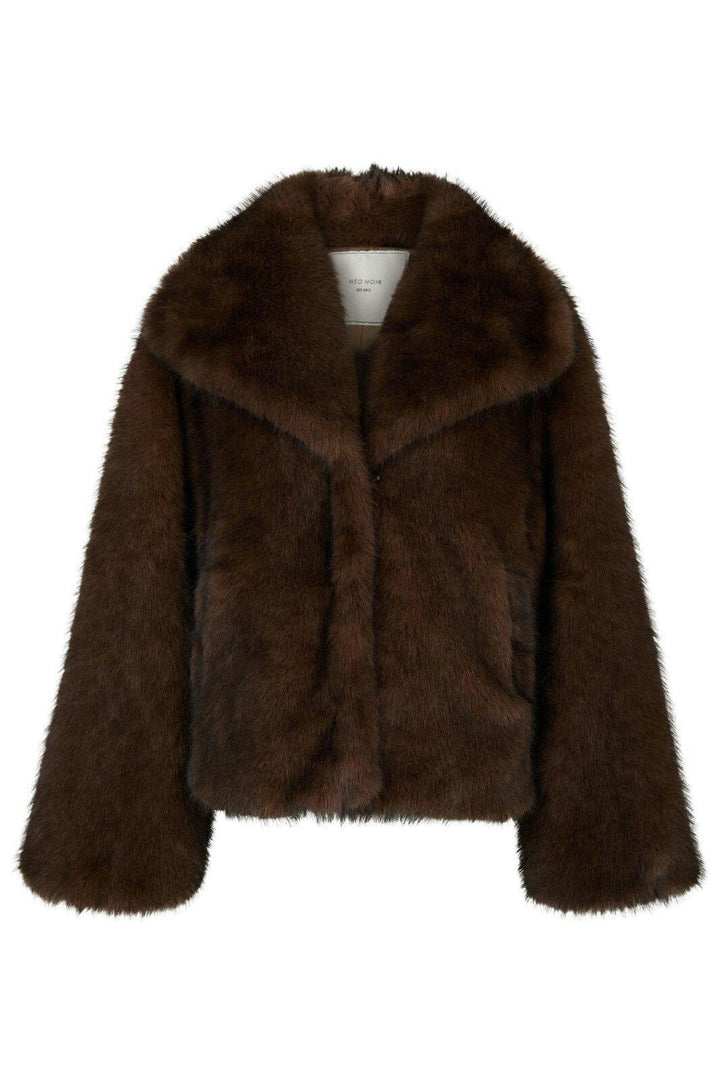 Neo Noir - Stephanie Faux Fur Jacket 162628 - 210 - Brown