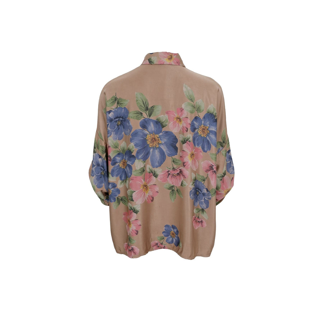Black Colour - Bcemme Flower Shirt 40951 - Frappe