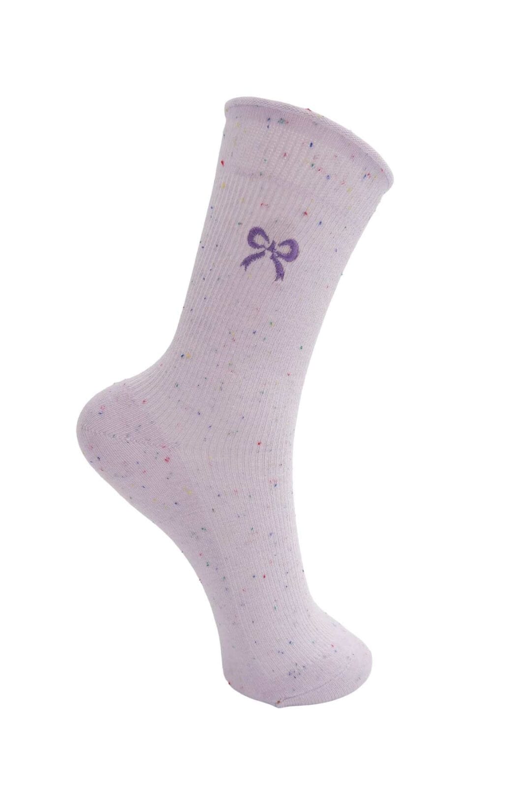 Forudbestilling - Black Colour - Bcgia Bow Sock 4332 - Lavender