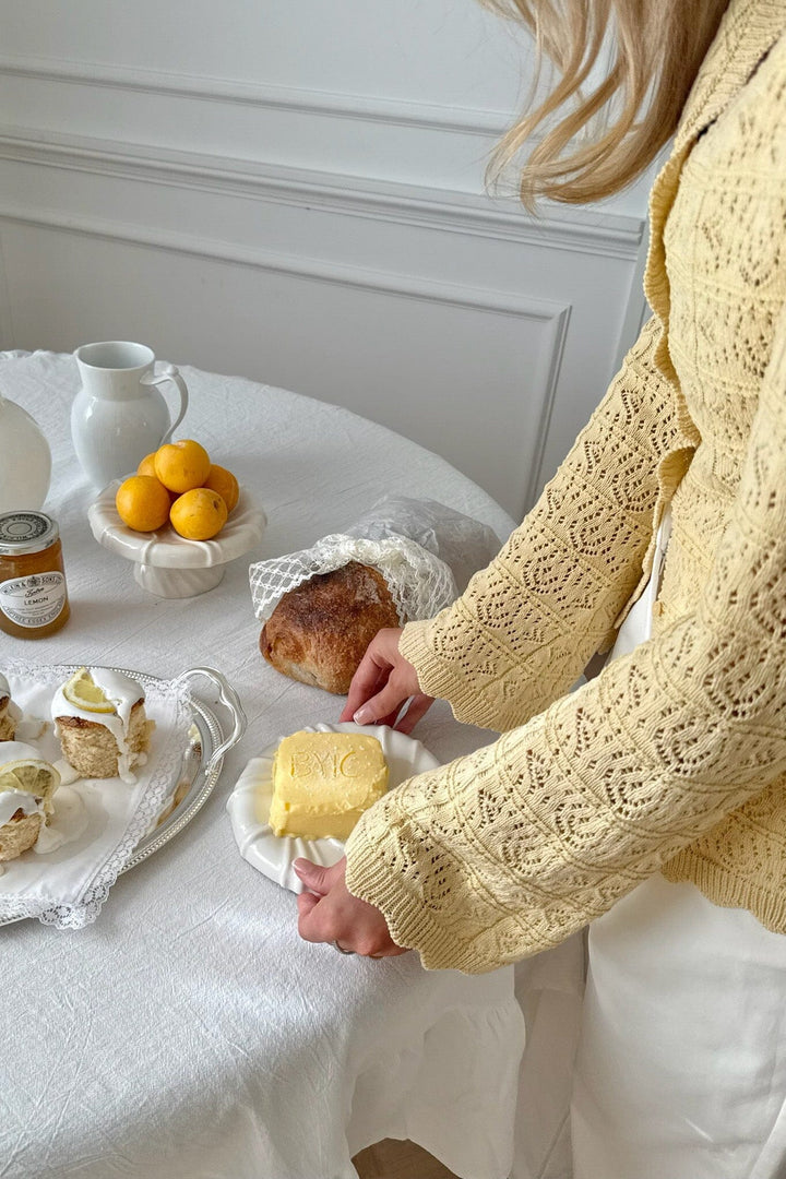 Forudbestilling - BYIC - Dagmaric Cardigan 1229 - Yellow Strikbluser 