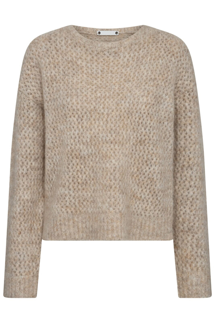 Forudbestilling - Co´couture - Cozycc Hole Knit 32129 - 199 Bone Strikbluser 