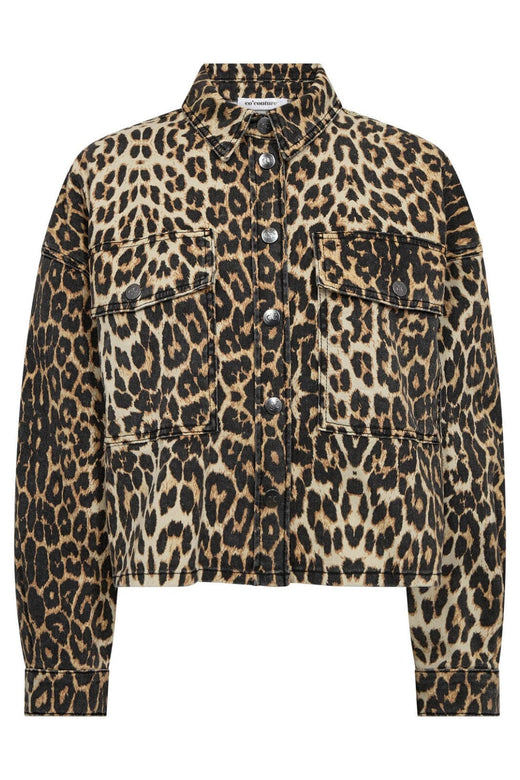 Co´Couture - Leocc Denim Crop Shirt 35931 - 16 - Khaki